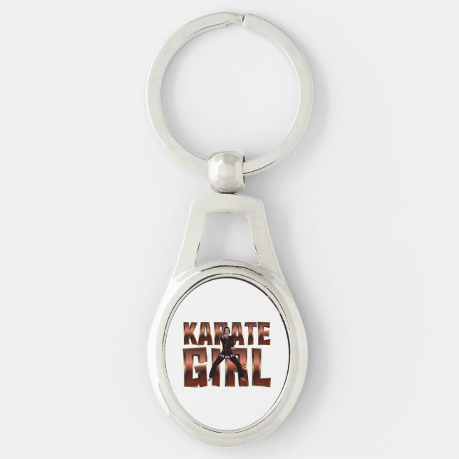 TOP Karate Girl Key Ring (Front)