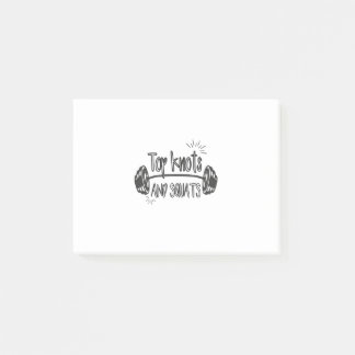 Top Knots And Squats Post-it Notes