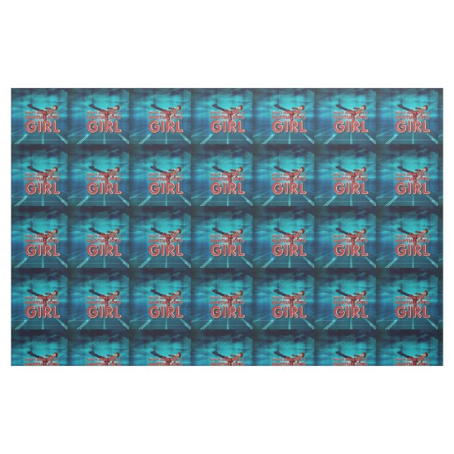 TOP Martial Arts Girl Fabric (Fat Quarter)