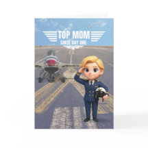 Top Mum Aviation Card – Funny Card for Mum