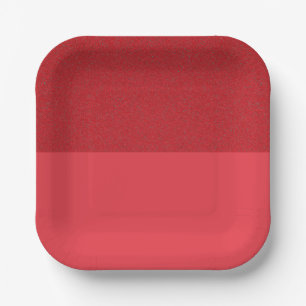 Top-Noise Tomato Red Paper Plate – Customisable