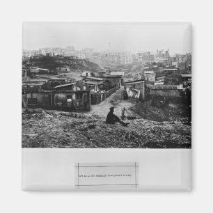 Top of rue Champlain Paris, 1858-78 Magnet