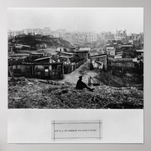 Top of rue Champlain Paris, 1858-78 Poster