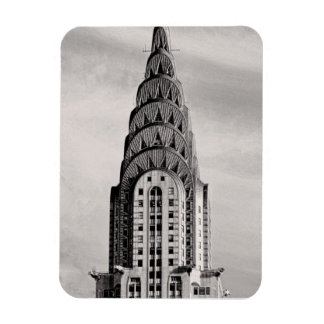 Top of the Chrysler Building NYC - B&W Magnet