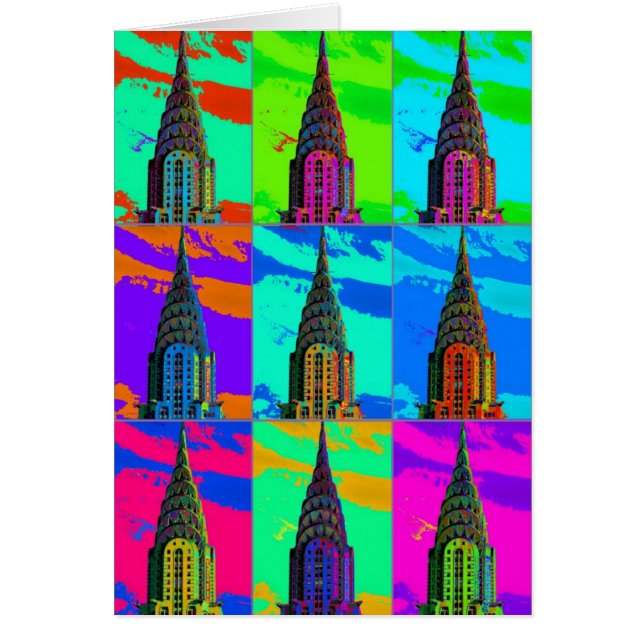 Top of the Chrysler Building Pop Art (Front)