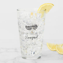 Top of the Island Winery Drinking Glass