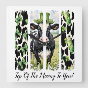 Top Of The Mooing To You Wall Clock