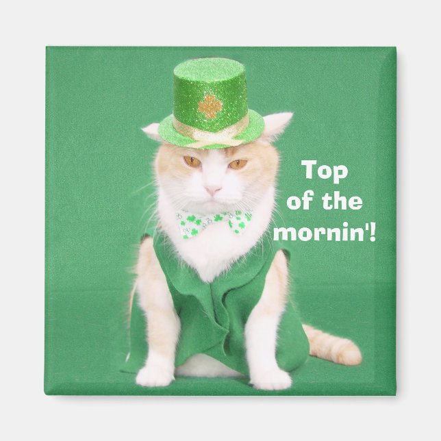 Top of the mornin'! magnet (Front)