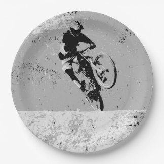 Top of the Mountain - Mountain Biker Paper Plate
