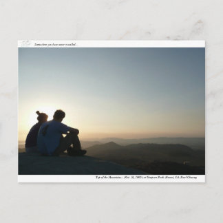 Top of the Mountain... Postcard