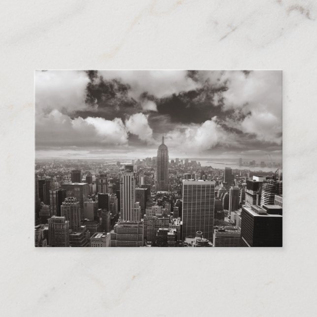 Top of the rock on a business card (Front)