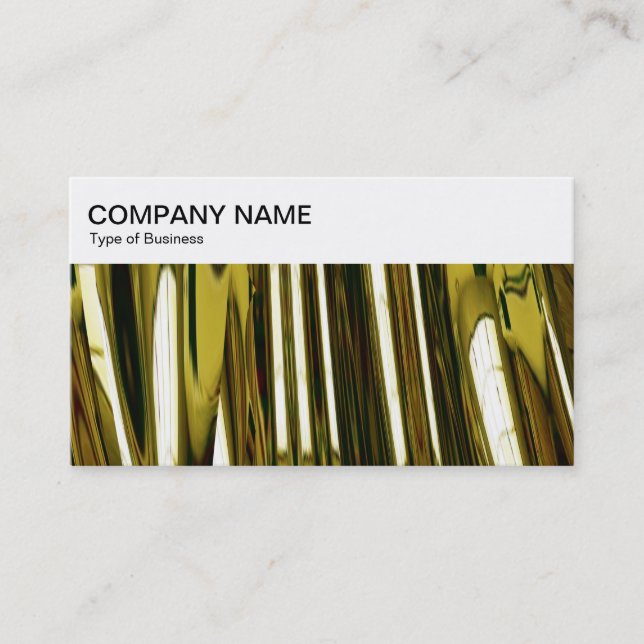 Top Panel - Abstract Gold Business Card (Front)