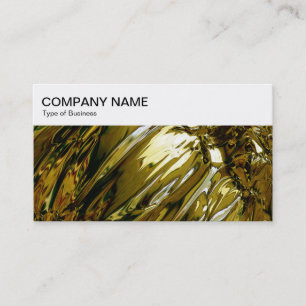Top Panel - Abstract Liquid Gold Business Card