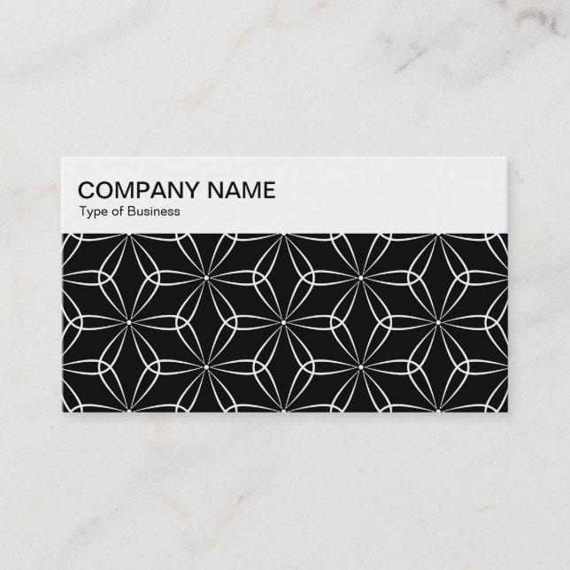Top Panel - Asanoha Pattern 02 Business Card (Front)