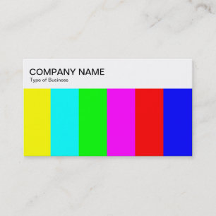 Top Panel - Bars of Colour Business Card