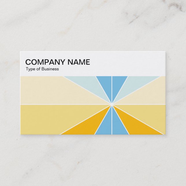 Top Panel - Colour Segments 04 Business Card (Front)