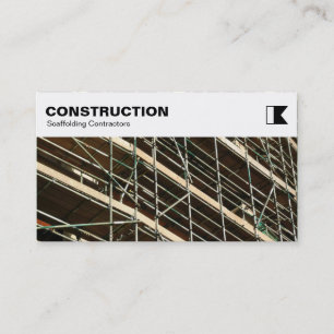 Top Panel - Constuction - Scaffolding Photo Business Card