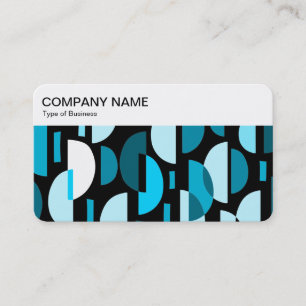 Top Panel - Crescent Pattern 010921 - Sky Blue Business Card