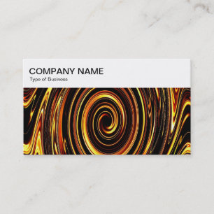 Top Panel - Fire Swirl 02 Business Card