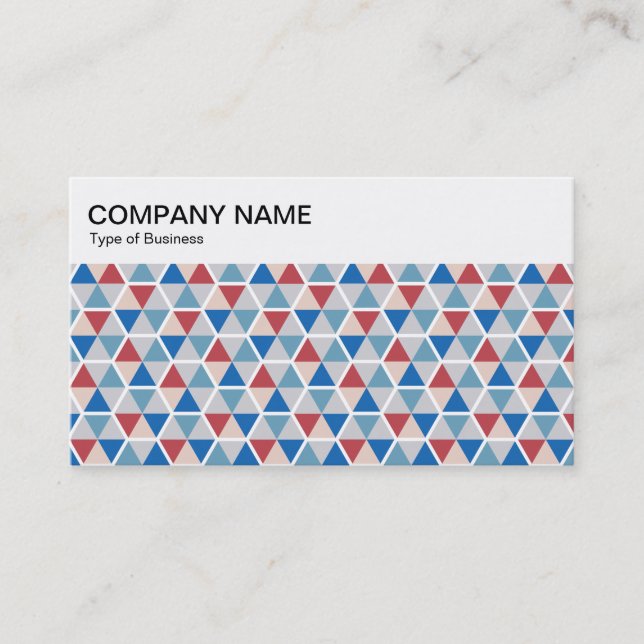 Top Panel - Hexagon Pattern 05 Business Card (Front)