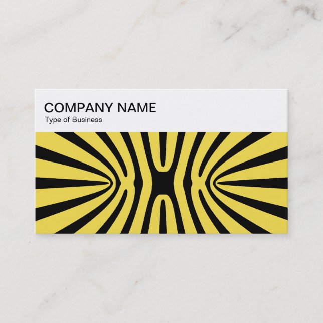 Top Panel - High Contrast Fractal Abstract 140717  Business Card (Front)