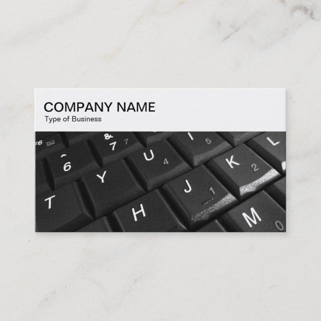 Top Panel - Laptop Keyboard Business Card (Front)
