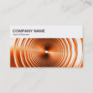 Top Panel - Long Spring Orange Business Card