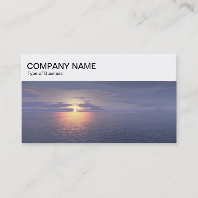 Top Panel - Sunrise/Sunset Business Card (Front)