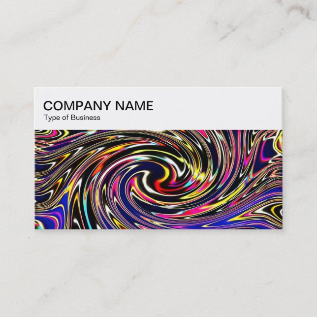 Top Panel - Swirl Business Card (Front)