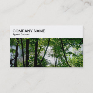 Top Panel - Trees by a River Business Card