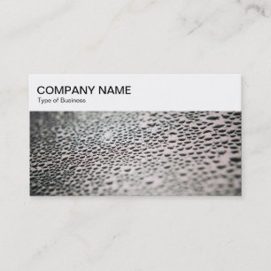Top Panel - Water Droplets on Glass 02 Business Ca Card