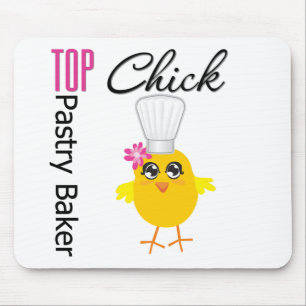 Top Pastry Chick Mouse Pad