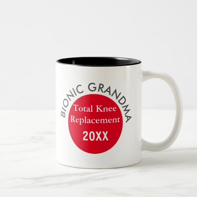 Top pick! Bionic GRANDMA (knee replacement) mug (Right)
