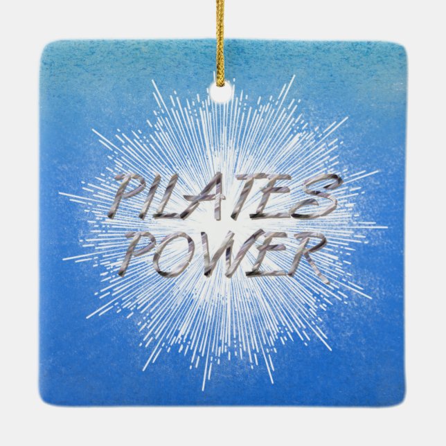 TOP Pilates Power Ceramic Ornament (Back)