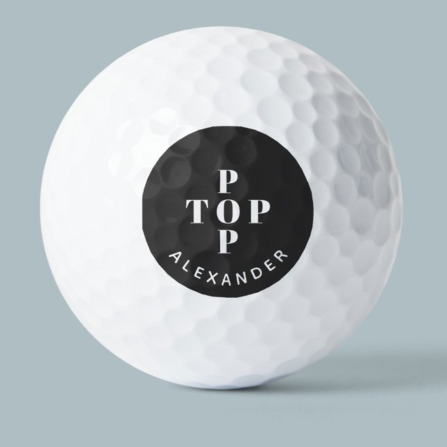 Top Pop Father Dad Personalised Golf Balls (Creator Uploaded)