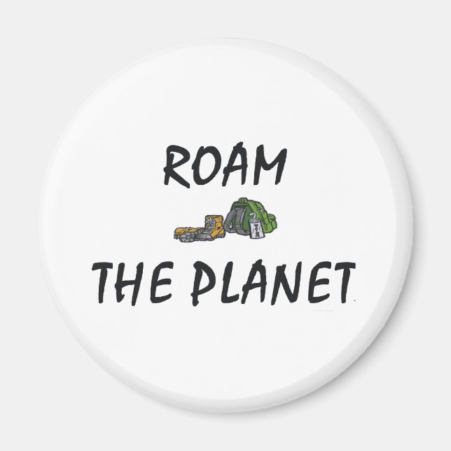 TOP Roam the Planet Magnet (Front)