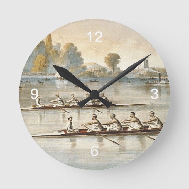 TOP Rowing Round Clock (Front)