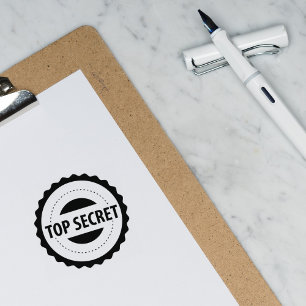Top Secret, Accountant, Small Business Rubber Stamp