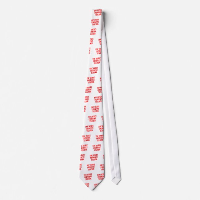 Top Secret Chemistry Teacher Tie (Front)