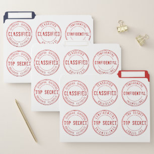 Top Secret Confidential Classified Documents File Folder