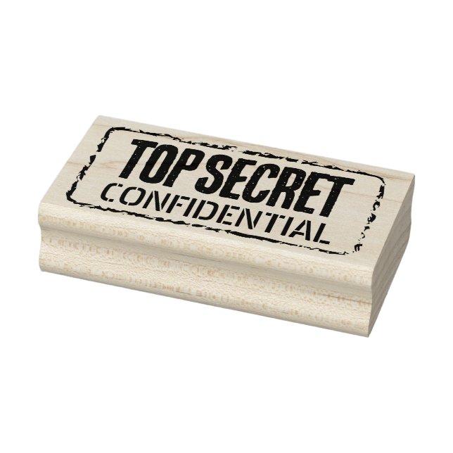 Top Secret Confidential Classified office wooden Rubber Stamp (Stamp)
