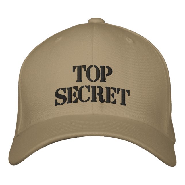 TOP SECRET EMBROIDERED HAT (Front)