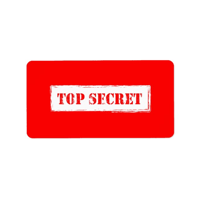 Top Secret Labels (Front)