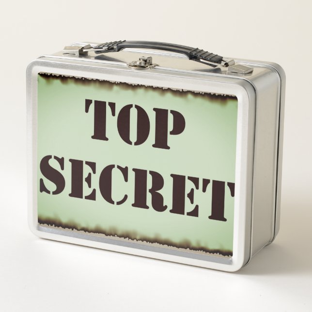 Top Secret  Metal Lunch Box (Front)