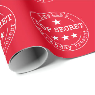  Top Secret & Personalised Birthday  Wrapping Paper