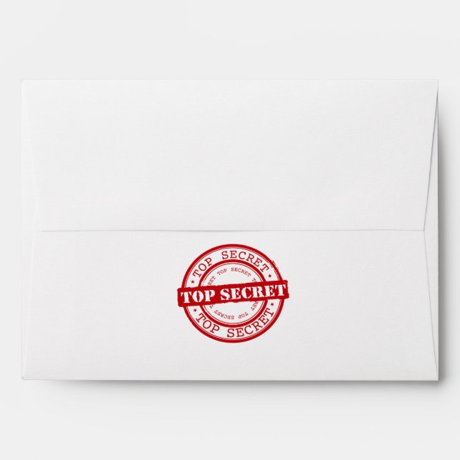 Top Secret Seal Envelope (Back (Top Flap))