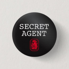 Top Secret / Secret Agent / Classified 3 Cm Round Badge