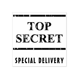 Top Secret / special delivery Rubber Stamp