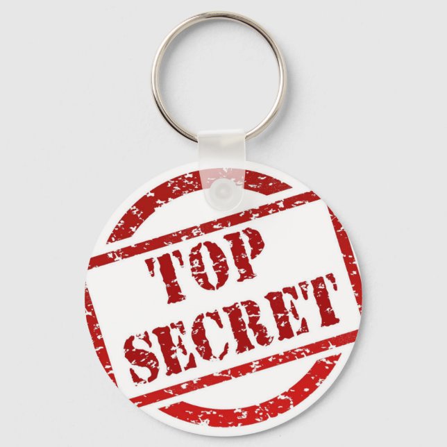 Top Secret supper Image Key Ring (Front)