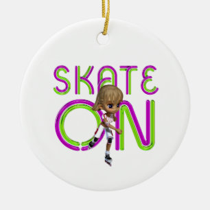 TOP Skate On Ceramic Tree Decoration